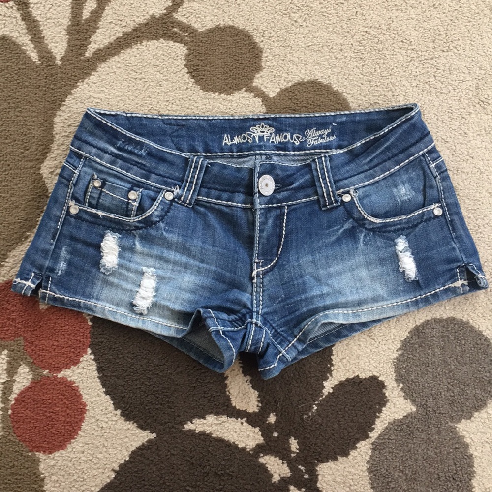 Distressed Jean Shorts